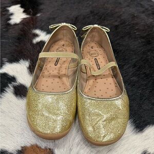 Gold Glitter Kids Shoes